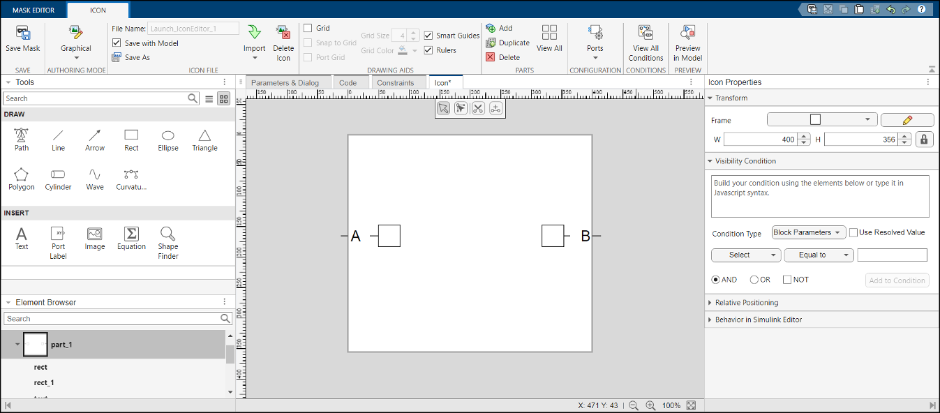 graphical icon editor home