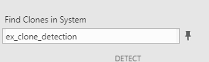 Find Clone in System tab in Detect section of toolstrip