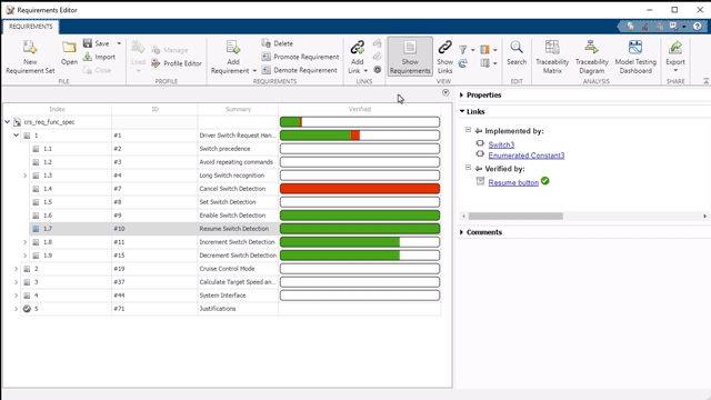Verknüpfen von Testfällen mit Anforderungen