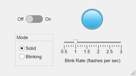 Entwerfen einer Mensch-Maschine-Schnittstellenlogik mithilfe von Stateflow-Diagrammen