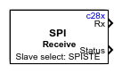 C28x SPI Receive block