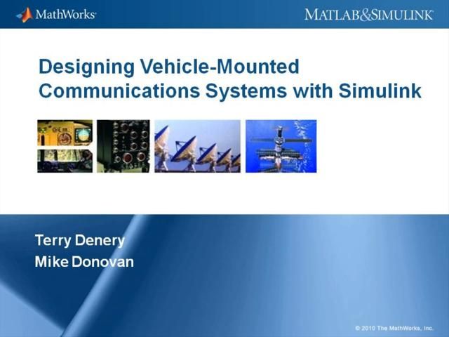 In vehicle-mounted communication systems, the vehicle’s motion can affect the pointing of the antenna and, hence, the quality of the transmission. In this webinar, we will use integrated models of communications systems to investigate the interaction