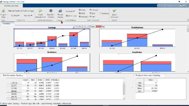 运用实时脚本(live script)进行数据导入,清洗,并建立打分卡用于信用风险管理