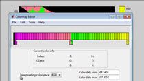 I was doing a visualization and needed to change to a custom colormap to get a better understanding of the data. This video shows how to interactively modify a colormap such that NaN values take on one color, and there is a sharp division of color be